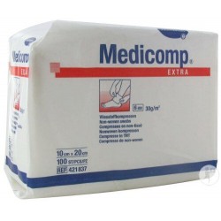 Comprese Medicomp Extra Sterile, pe suport netesut 10 x 20 cm , 100 buc