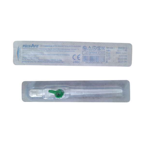 Branula intravenoasa fara aripioare fara port injectare, 18G, ISCON, 25 buc/cutie