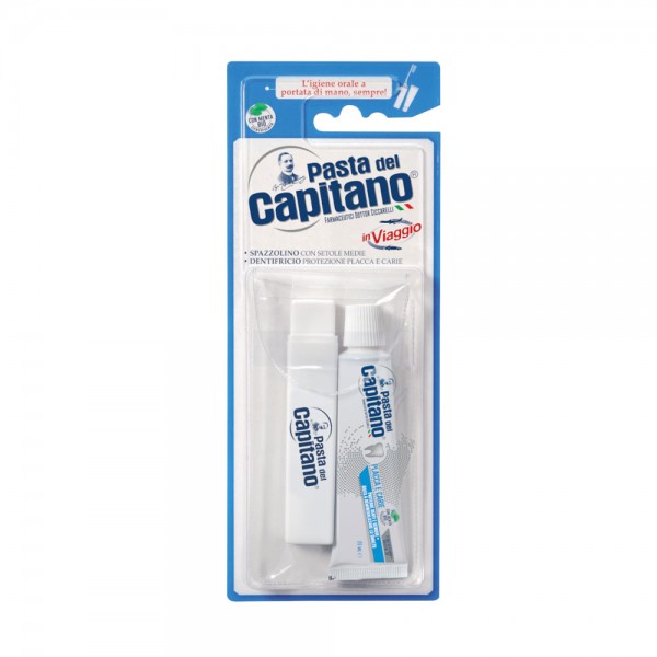 Kit de Călătorie pentru Adulti- Periuța de dinti si Pastă de dinți, PASTA DEL CAPITANO