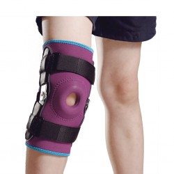 Orteza genunchi mobila, reglabila, cu suport rotula si ligamente, cu atele metalice laterale, copii - 1 Buc