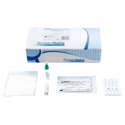 Kit Testare rapid depistare consum 4 droguri in parul uman, SCREEN ITALIA, 20 Buc