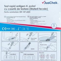 Test Rapid Helicobacter (H. Pylori), Autotest, JusChek, 1 buc