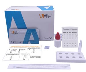 Test Rapid Combo 6in1, Gripa A+B, COVID-19, RSV, Adenovirus si Mycoplasma Pneumoniae, AllTest, 1 buc