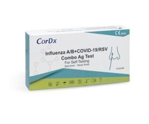 Test rapid combo pentru gripa A si B + Covid19 + RSV, 1 bucata, CorDX