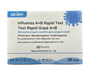Test Rapid Antigen Profesional Gripa A si B SEJOY, 25Buc