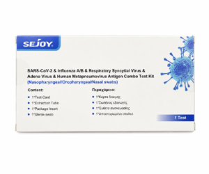Test Rapid Antigen Combo 6in1, Gripa A+B/ Covid19/ RSV/ ADV și hMPV, SEJOY, 1Buc